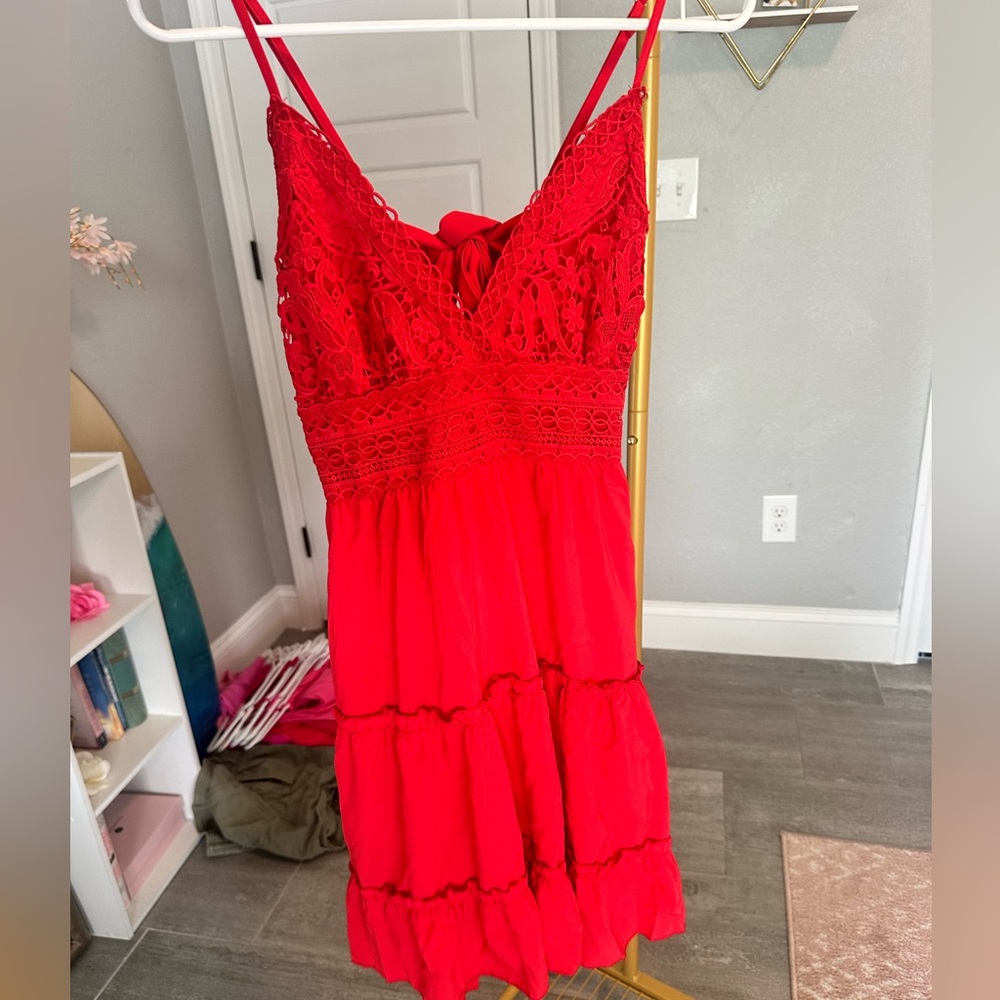 Red dress